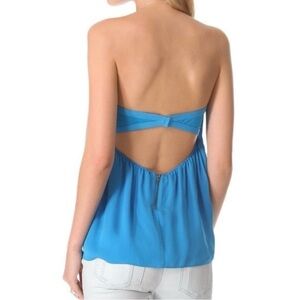 Blue Women's Strapless Top